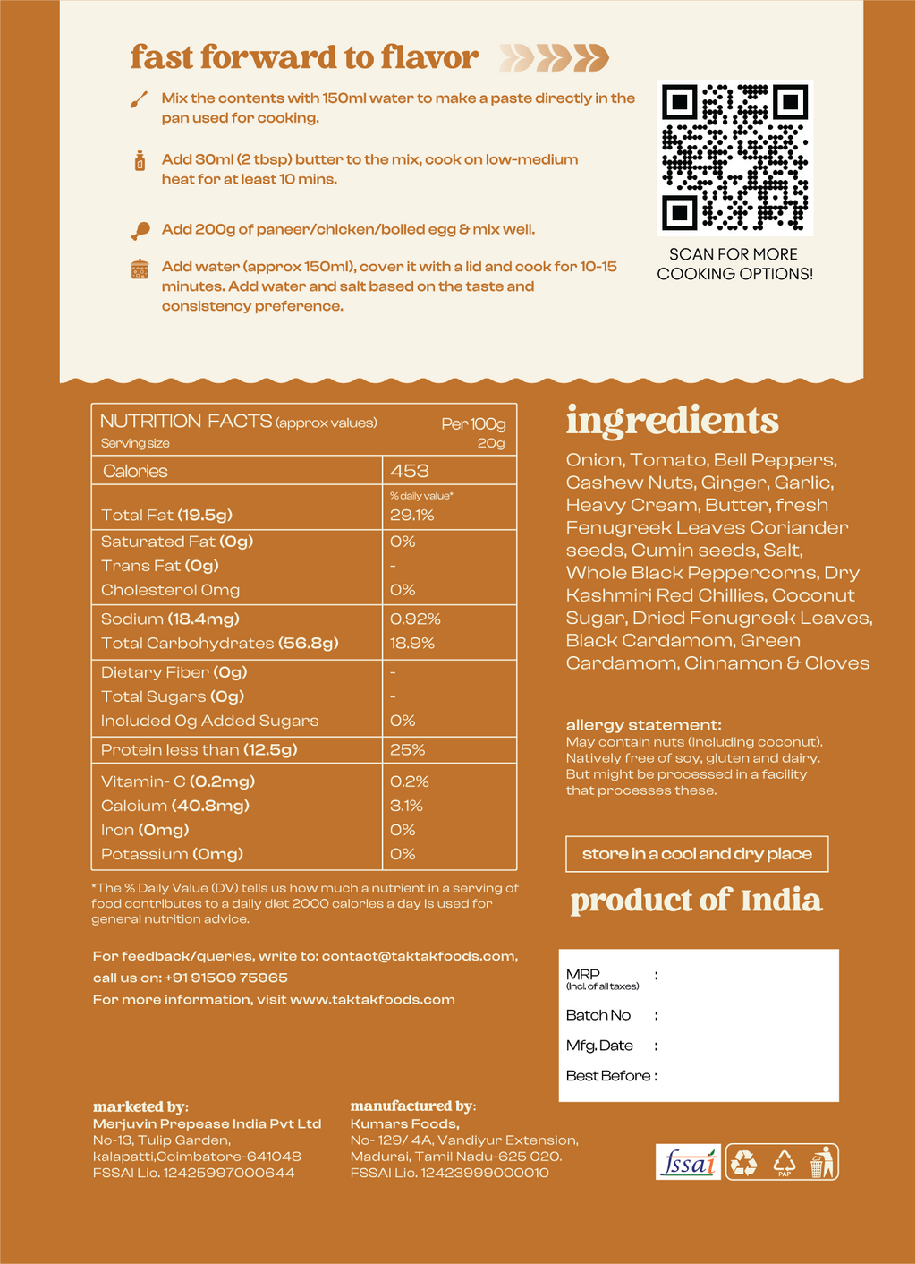 Butter Masala Mix